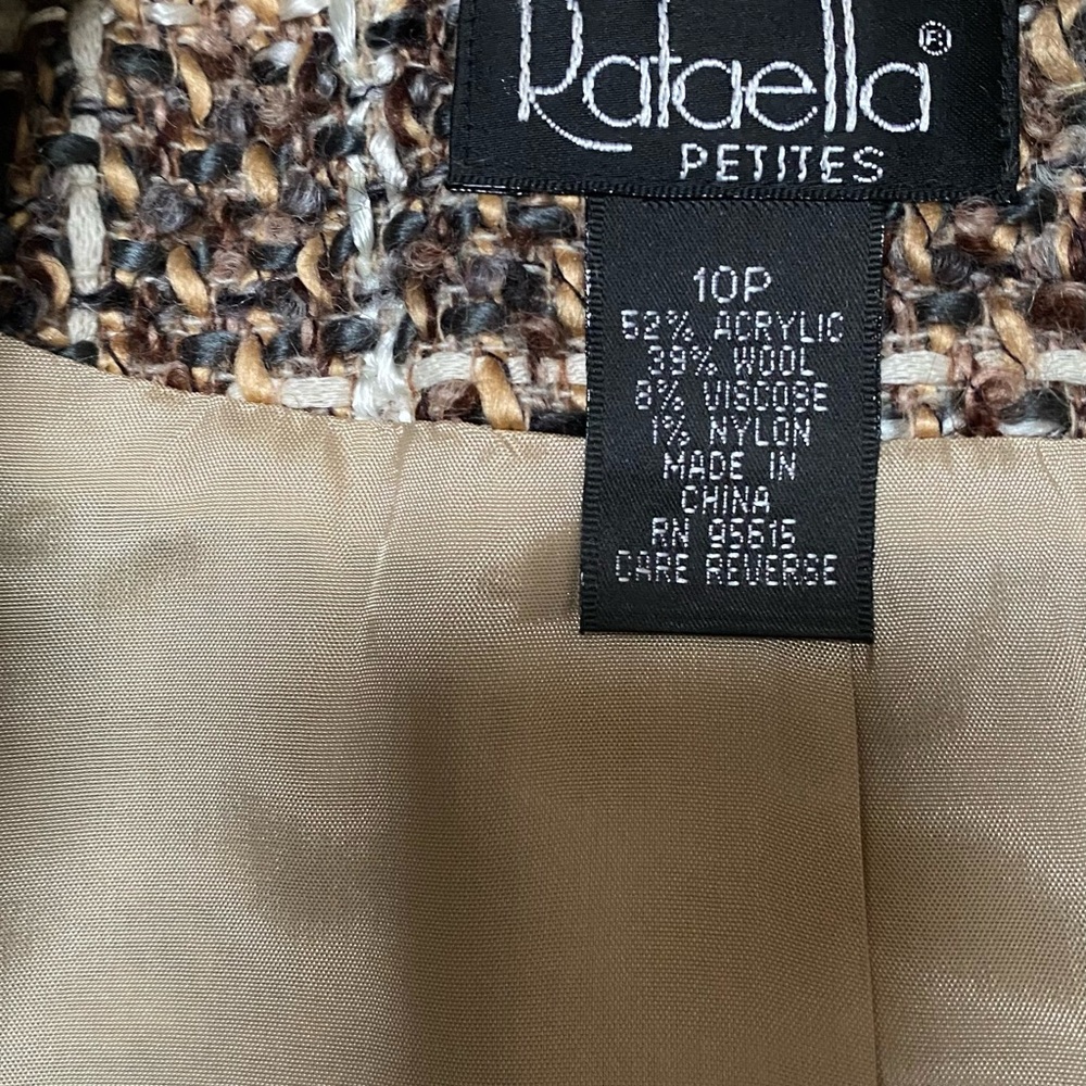 Rafaella Brown Tweed Jacket - Picture 3 of 4